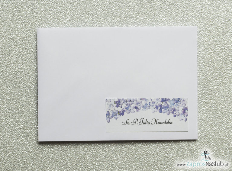 Kwiatowe naklejki na koperty - personalizacja kopert naklejką z polnymi kwiatami