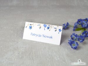 Kwiatowe winietki z motywem niebieskich dzwonków. WIN-124-2